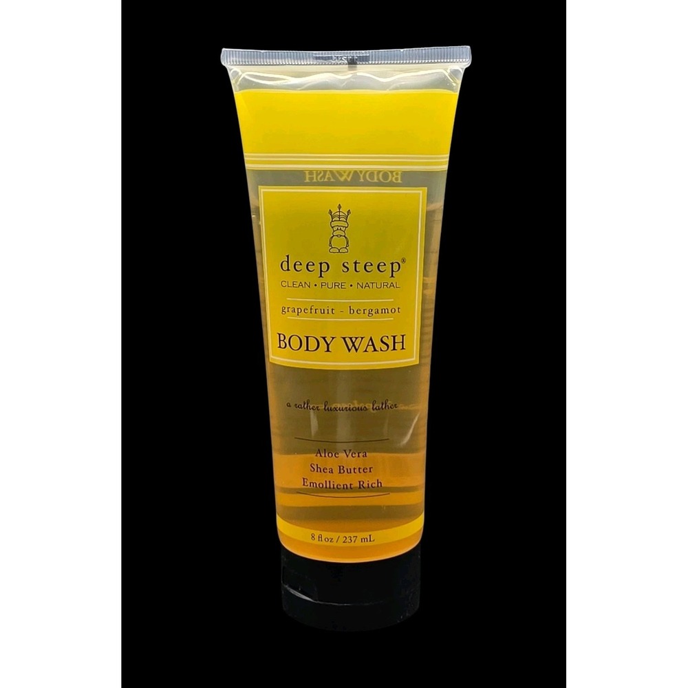 NEW Deep Steep Premium Beauty Grapefruit Bergamont Natural‎ Body Wash 8 oz USA